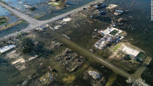 Destruction from Hurricane Delta